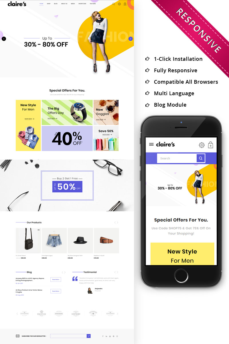 WordPress WooCommerce - W760