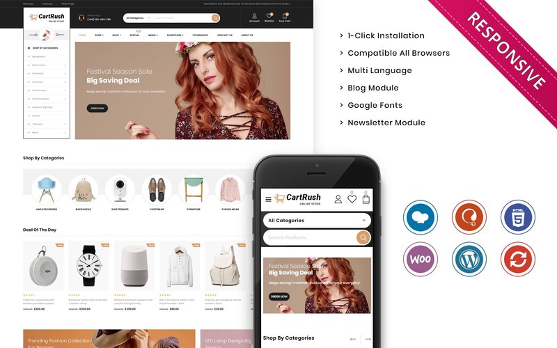 WordPress WooCommerce - W1100